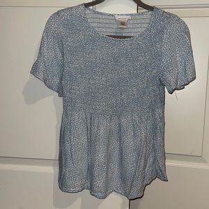 Short sleeve babydoll top